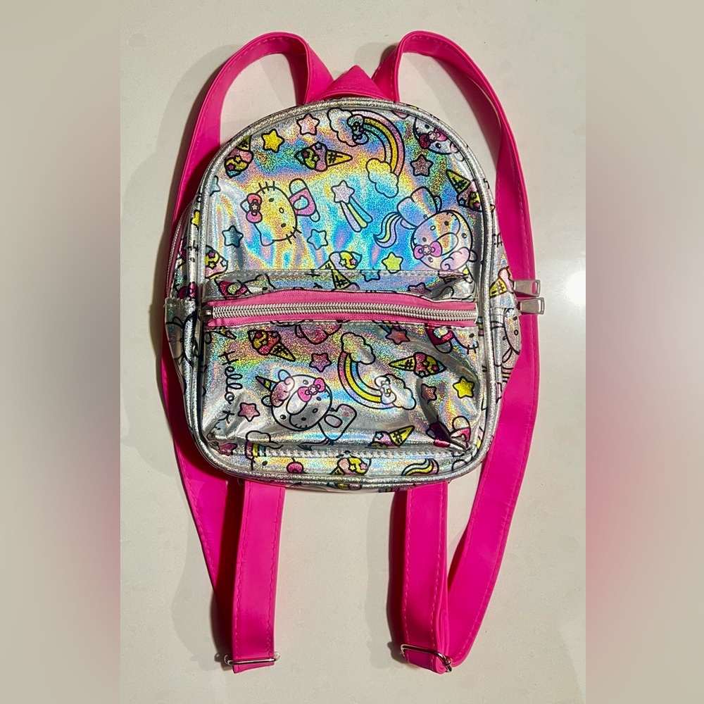 Hello Kitty Holographic and Pink Kids Bag